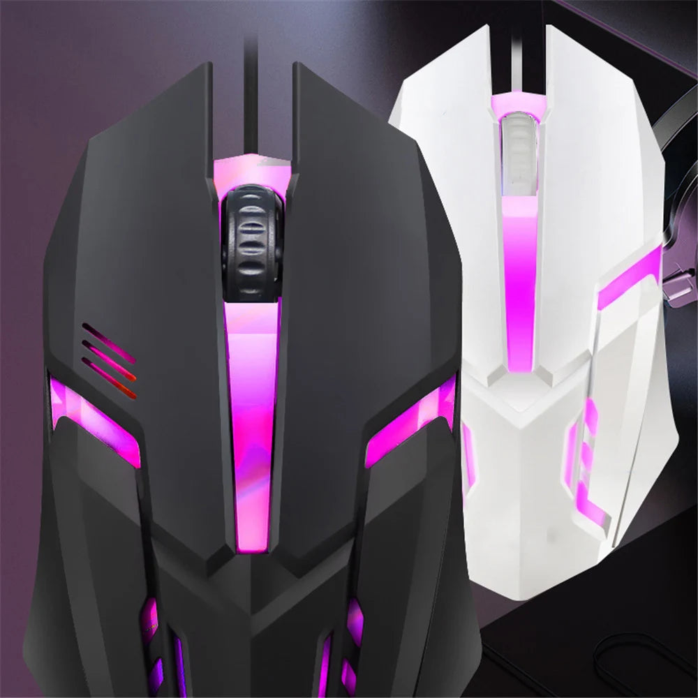 Ratón Gaming con Cable Kebidumei - 5000 DPI LED 7 Colores Silencioso