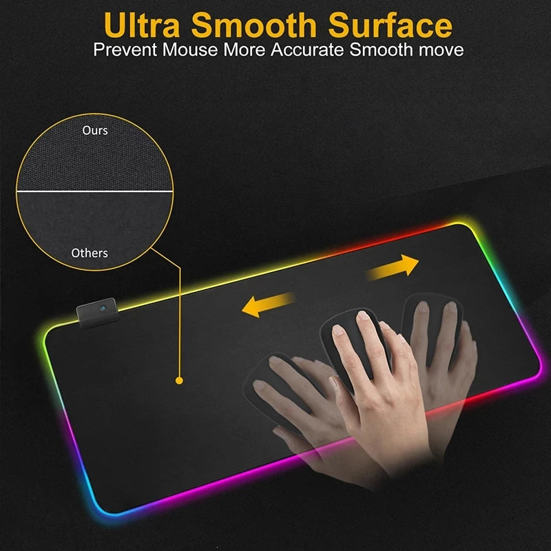 Alfombrilla Gaming iMice RGB LED XXL - Tapete Impermeable 8 Modos