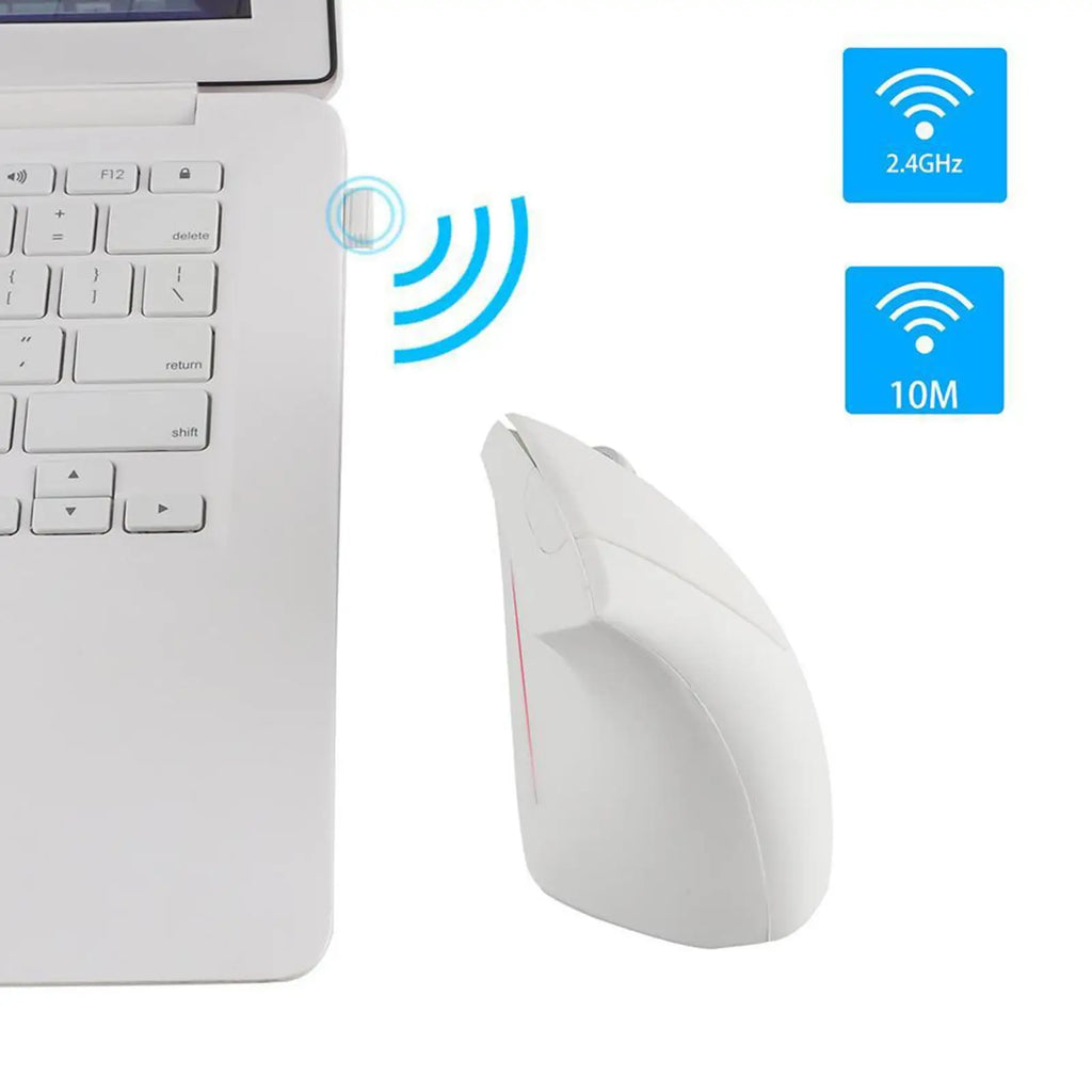 Mouse Vertical Ergonómico Inalámbrico CUJMH 2.4G 1600 DPI