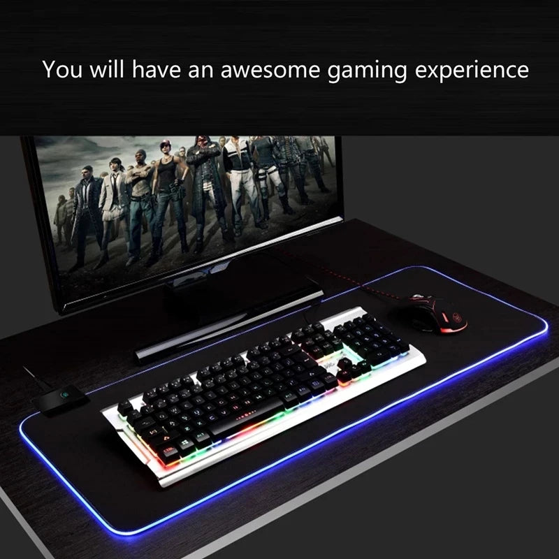 Alfombrilla Gaming iMice RGB LED XXL - Tapete Impermeable 8 Modos