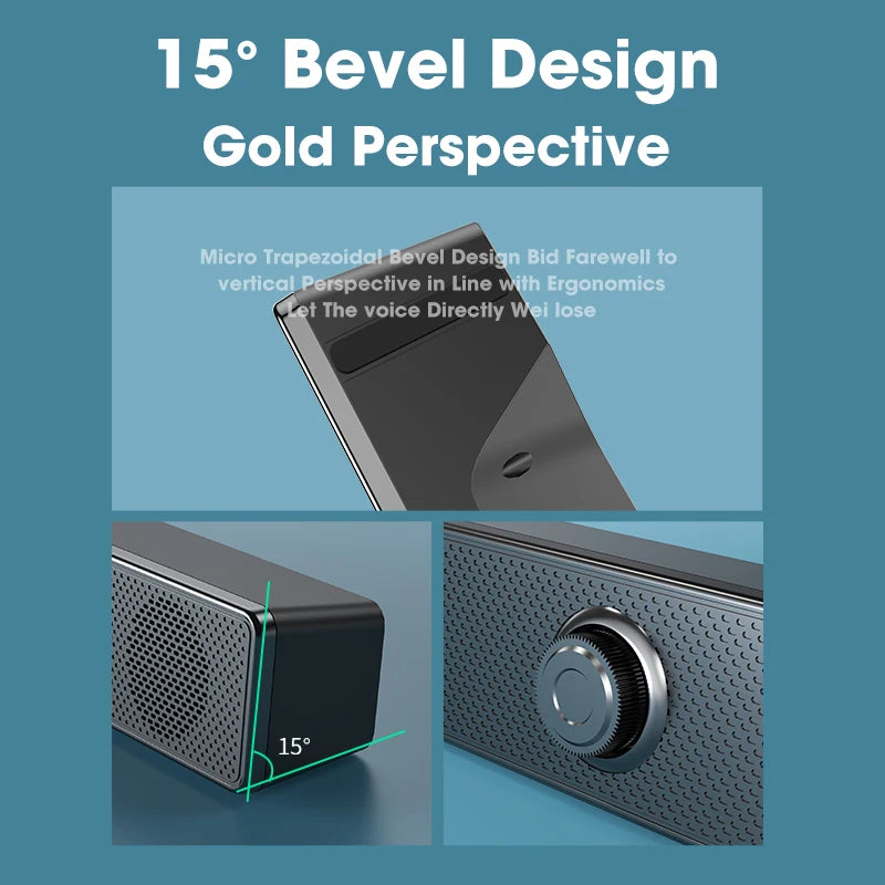 AyeBeau Barra de Sonido Bluetooth - Sonido 3D Surround 6W USB