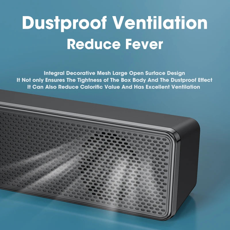 AyeBeau Barra de Sonido Bluetooth - Sonido 3D Surround 6W USB