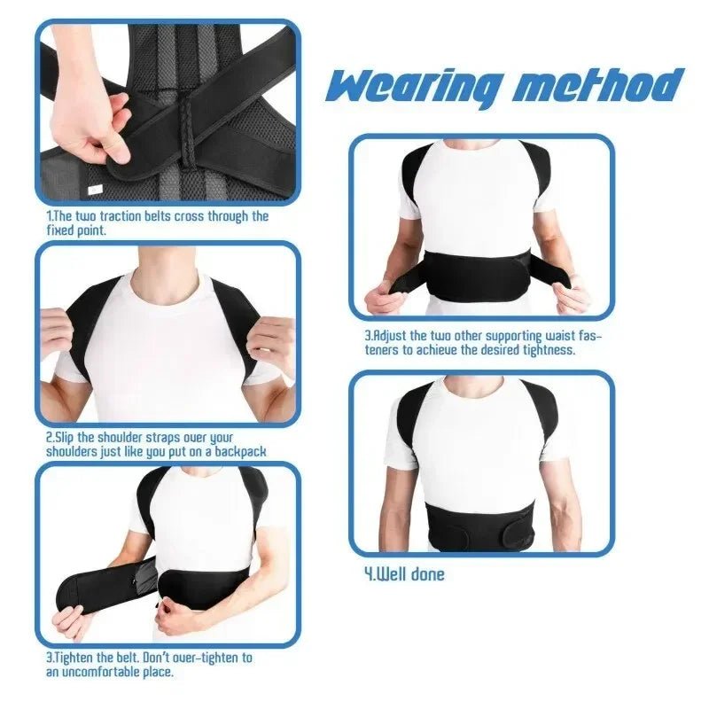 Corrector de Postura Ajustable para Niños Fubeichly