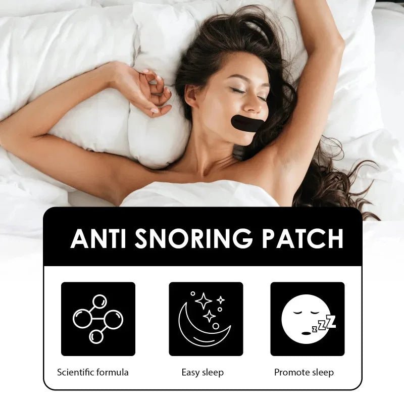 30pcs Anti-snoring mouth strips, sleep tapes, sealing patches, used to seal the mouth, transparent patches to prevent mouth brea - Viralshop-