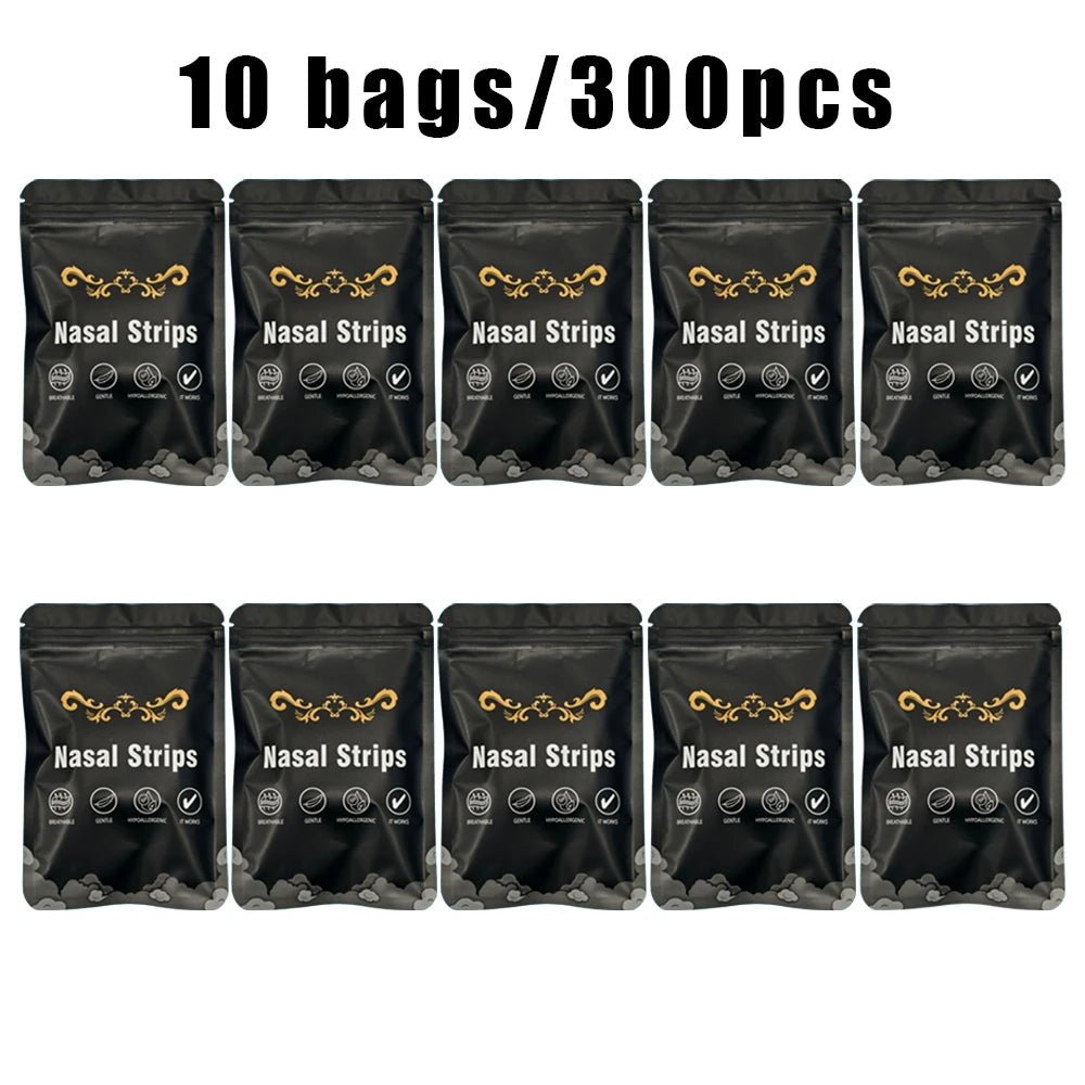 Enhanced Adhesion Sports Nasal Strips 30/90/150/300 PCS Breathable Comfortable Sleep Aid Non-Invasive Anti-Snoring Nose Patch - Viralshop-