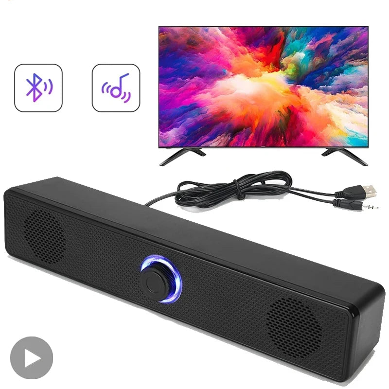 AyeBeau Barra de Sonido Bluetooth - Sonido 3D Surround 6W USB