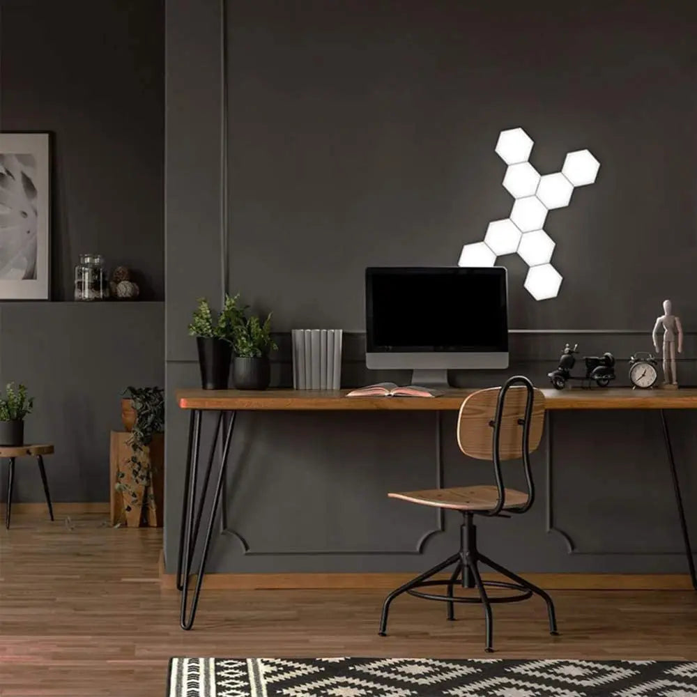 Luces LED de Pared Hexagonales JGT RGB - Táctil y Control Remoto