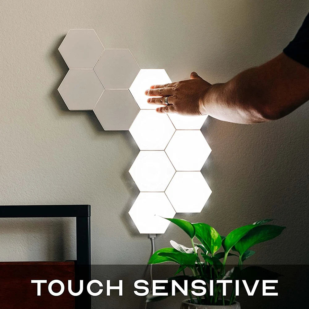 Luces LED de Pared Hexagonales JGT RGB - Táctil y Control Remoto