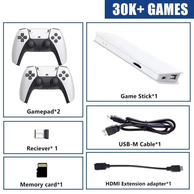 Consola Retro LYCHZH M15 Game Stick 256GB con 2 Mandos Inalámbricos