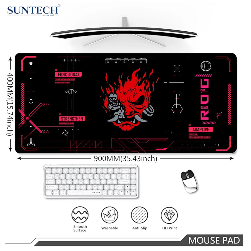 Alfombrilla Gaming Samurai XXL 900x400mm - Mouse Pad de Goma