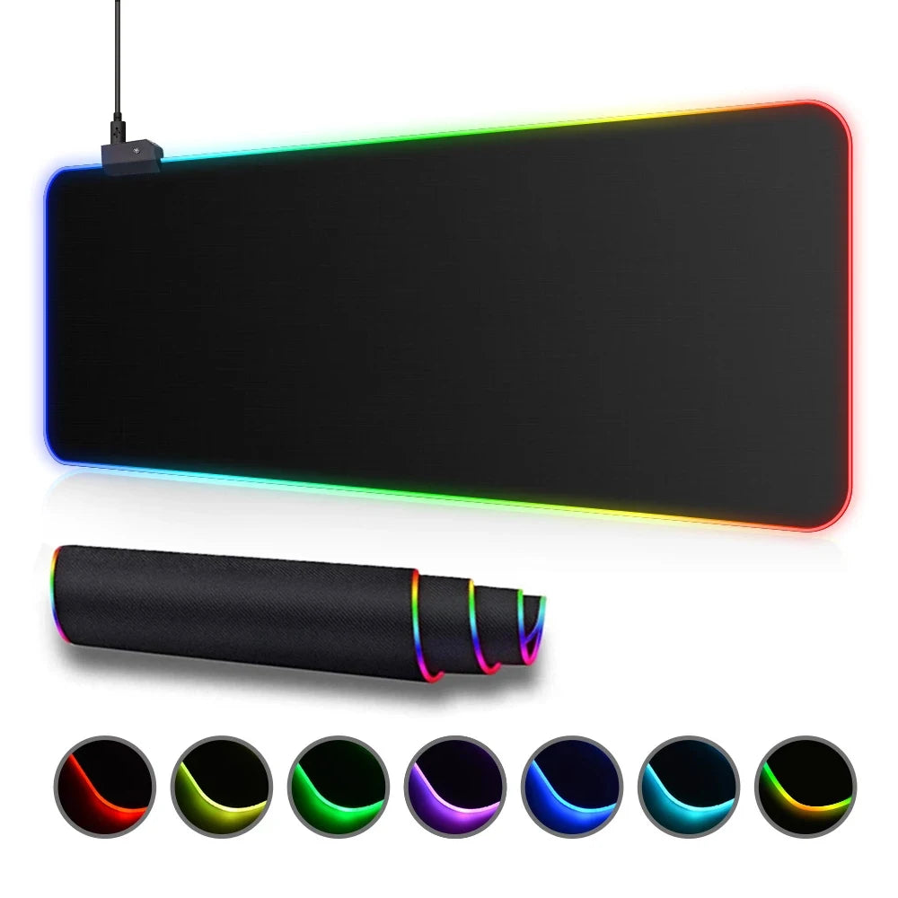 Alfombrilla Gaming iMice RGB LED XXL - Tapete Impermeable 8 Modos