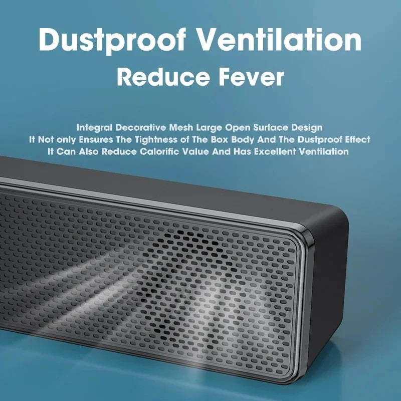 AyeBeau Barra de Sonido Bluetooth - Sonido 3D Surround 6W USB