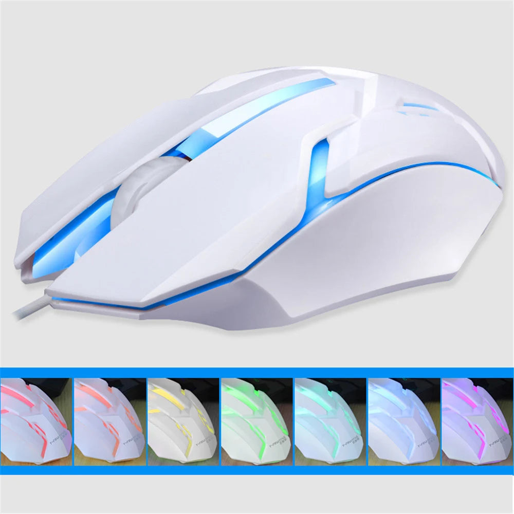 Ratón Gaming con Cable Kebidumei - 5000 DPI LED 7 Colores Silencioso