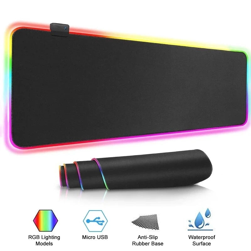 Alfombrilla Gaming iMice RGB LED XXL - Tapete Impermeable 8 Modos