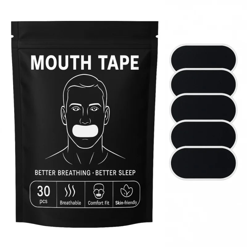 30pcs Anti-snoring mouth strips, sleep tapes, sealing patches, used to seal the mouth, transparent patches to prevent mouth brea - Viralshop-