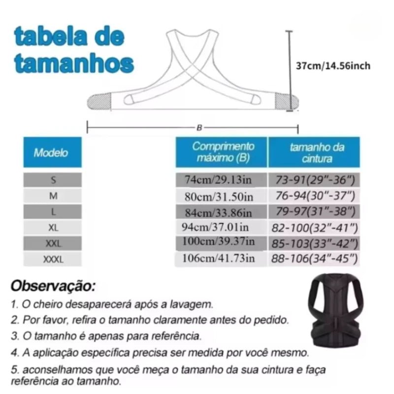 Corrector de Postura Ajustable para Niños Fubeichly