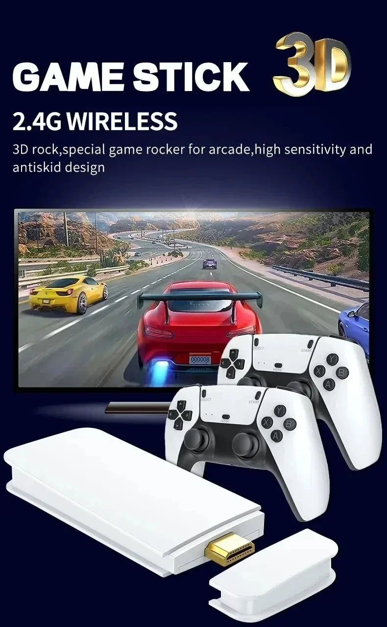Consola Retro LYCHZH M15 Game Stick 256GB con 2 Mandos Inalámbricos